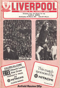 Programme CSKA Sofia 1981