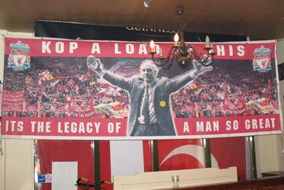 Flag PSV Eindhoven fans crowd supporters banner flags