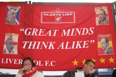Flag PSV Eindhoven fans crowd supporters banner flags